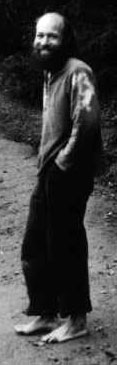 Reuven Goldfarb when he lived on Wheeler's Ranch in Sonoma County.  Bill Wheeler took the photo in 1972.